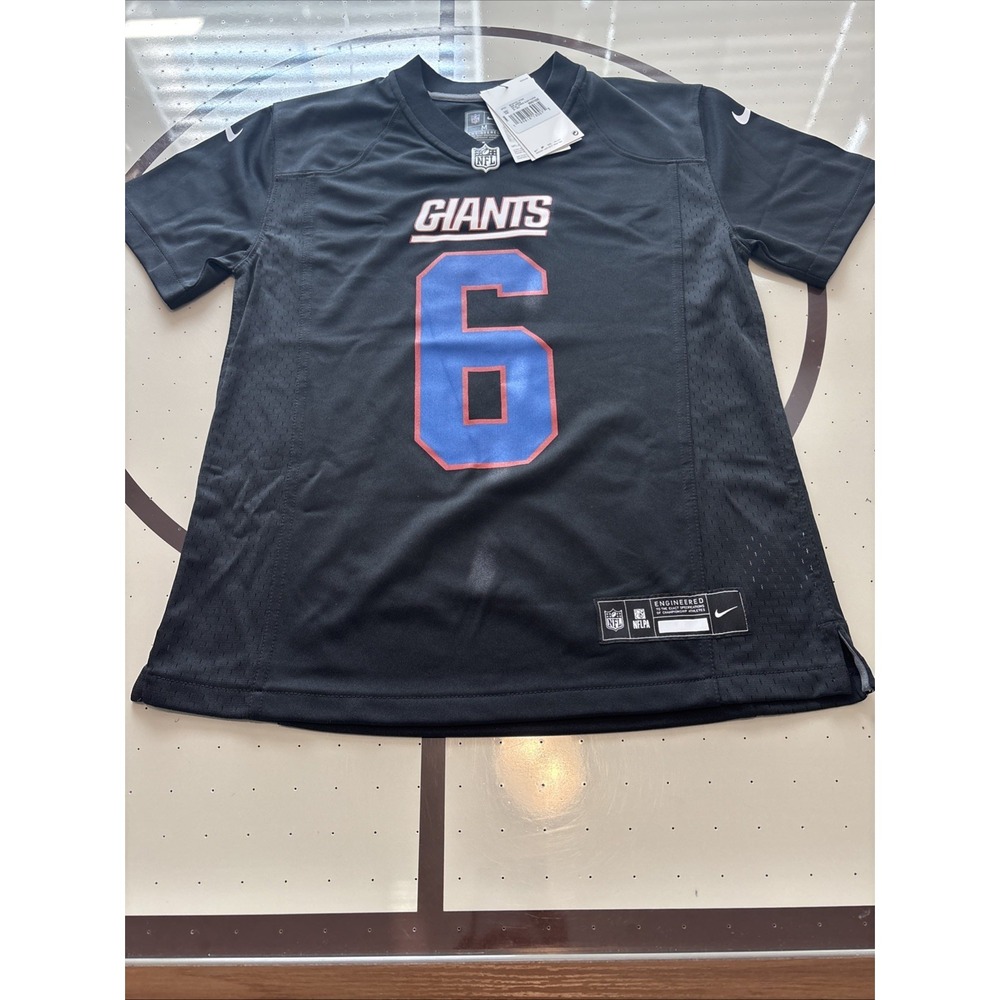 Jaxson Dart Youth Medium 10/12 Nike New York Giants Black Jersey